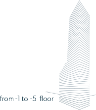 from -1 to -5 floor
